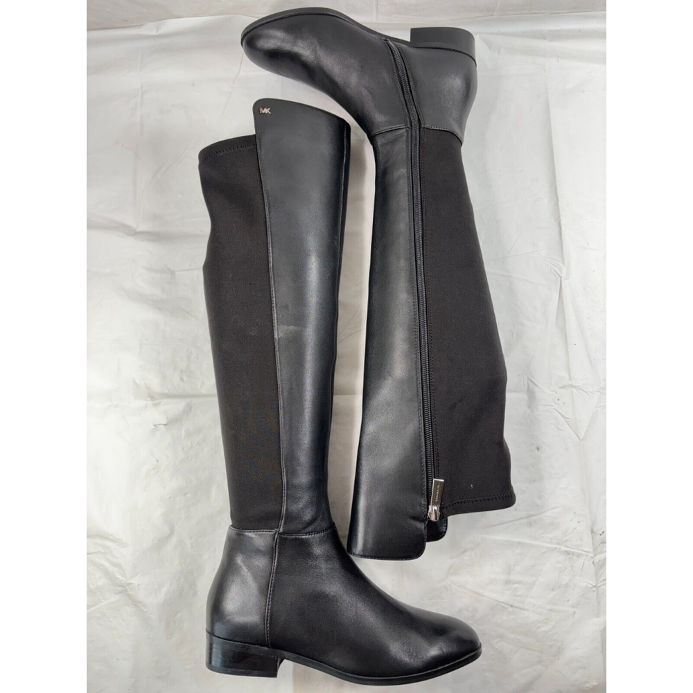 Michael Kors Bromley Over The Knee Flat Riding Black Boot Size 6 leather - Picture 9 of 13